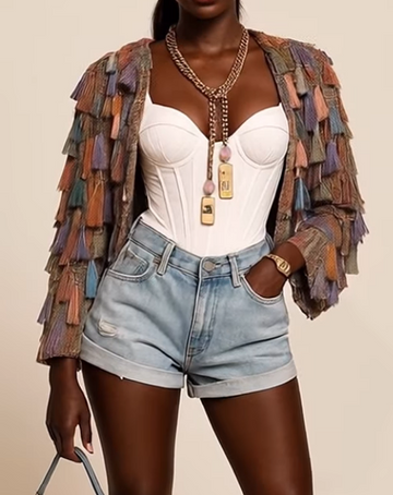 The Demure Tassel Jacket
