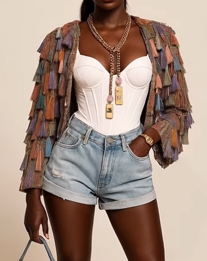 The Demure Tassel Jacket