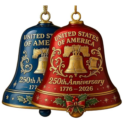 United States 250th Anniversary Bell Ornament